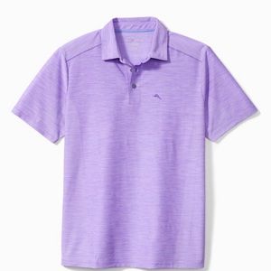 Tommy Bahamas IslandZone Palm Coast  Polo Shirt-Paisley Purple